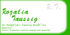 rozalia taussig business card